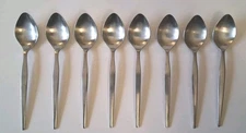 Lot Of 8 Ekco Epic Custom Prince Stainless Tea  Spoons Japan 6.5"