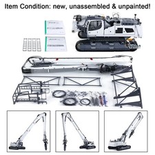 LESU 1/14 RC Metal  Full Hydraulic Excavator LR960 KIT DIY Demolition Arm Model