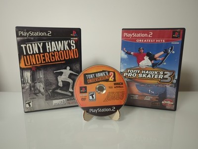 Tony Hawk's Underground 1 & 2 PS2 PlayStation 2 Pro Skater 3 Lot Of 3