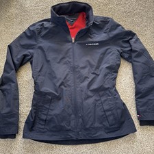 Tommy Hilfiger Hooded Anorak Womens Raincoat Navy Color Size S Gorgeous