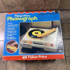 Vtg 1979 Fisher Price Phonograph Record Player Model 825 w/Box Partially Tested