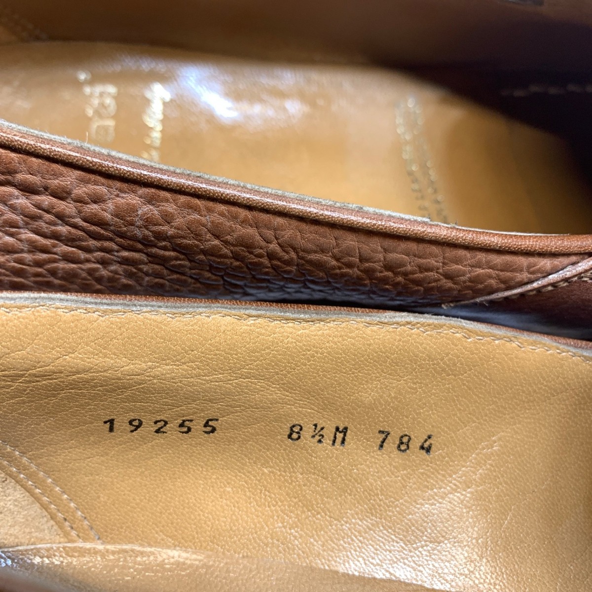 Gravati Penny Loafer Mens Sz 8.5 Brown Leather Dress Shoes Handmade Italy Formal Gravati GRAVATI Men Penny Loafers Suede Rubber Brown Sz 11.5  main image 2