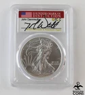 2021 USA $1 Silver Eagle .999 Fine Silver 1oz Coin PCGS MS70 Type-1 Signed Slab