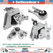 4PCS Engine Motor & Trans Mount Set For 2017-2025 Chrysler Pacifica Voyager 3.6L