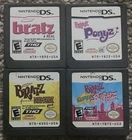 Bratz DS Game Lot Of 4; Super Babyz, Ponyz, Diamondz, 4 Real (Cartridges Only)