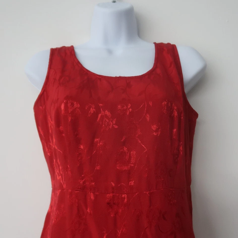 Vestido Midi Sheri Martin 6P 6 Pequeno Floral Whimsigoth Anos 90 Grunge Evento Formal - Imagem 3 de 4