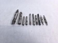 Lot of 10 USA HSS End Mills & Tooling - Melin, Weldon, + More Machinist Tools