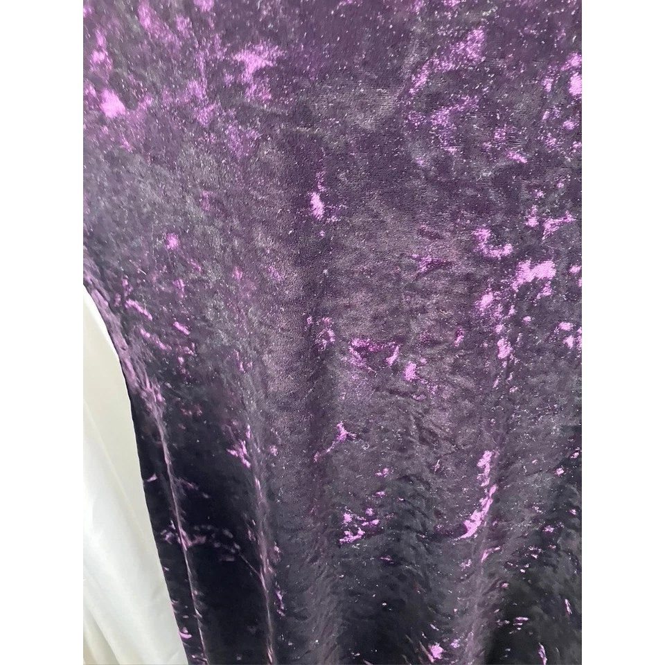 Maxi Vestido Para Mujer Notations Vintage Y2K Terciopelo Púrpura L Sin Mangas Capricho Foto 3 de 4