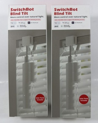 Set of 2 SwitchBot Smart Blind Tilt WiFi Alexa Solar Panel See Details