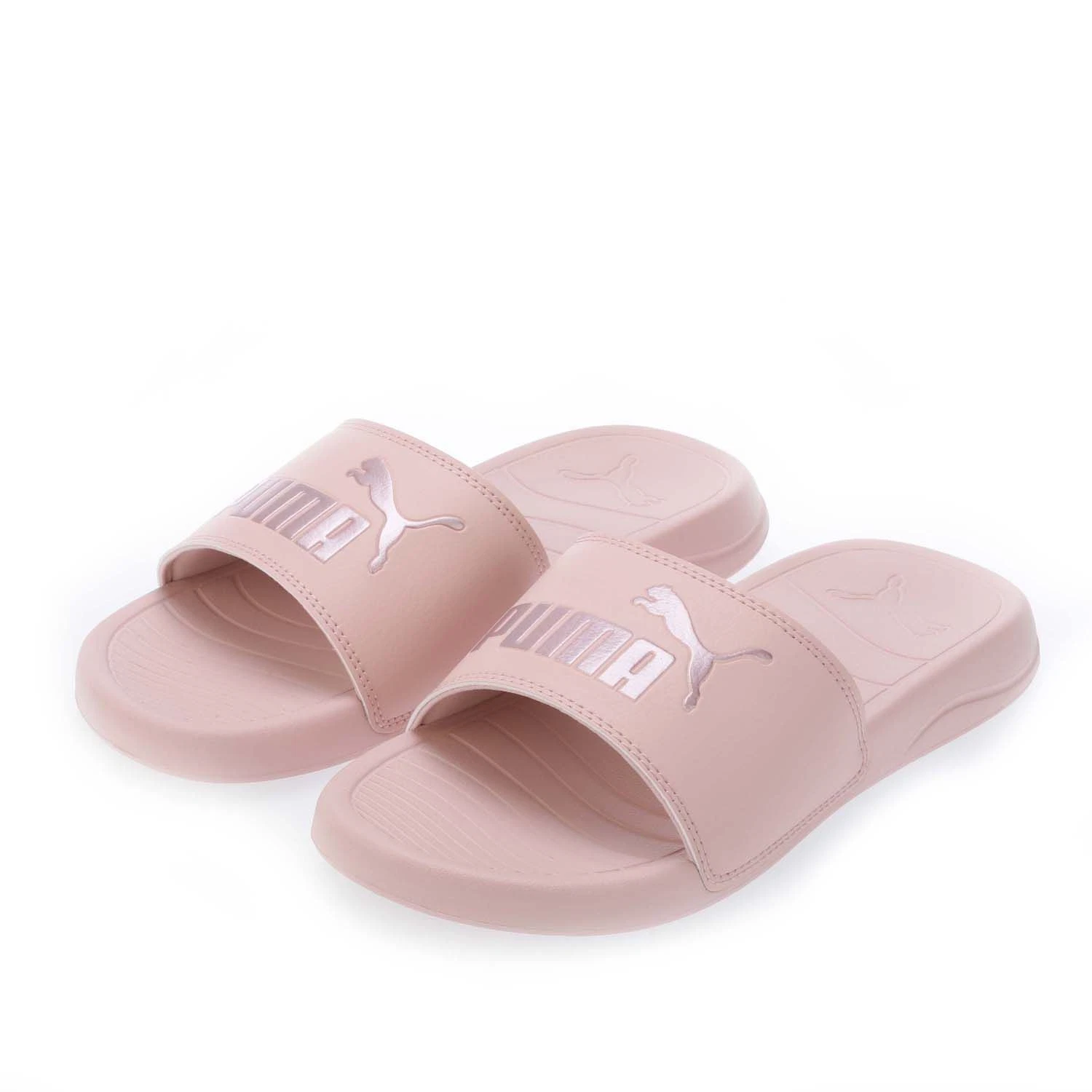 Sandali donna Puma adulti logo popcat slip on sliders rosa