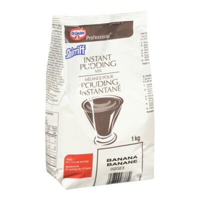 Dr Oetker Shirriff Pudding Banana Powder Instant 1 KG/2.2 lbs