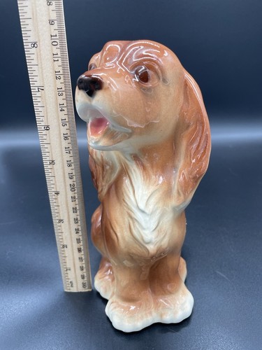 Vintage Royal Copley Cocker Spaniel Planter Brown Dog Figurine 1950’s - Picture 7 of 9