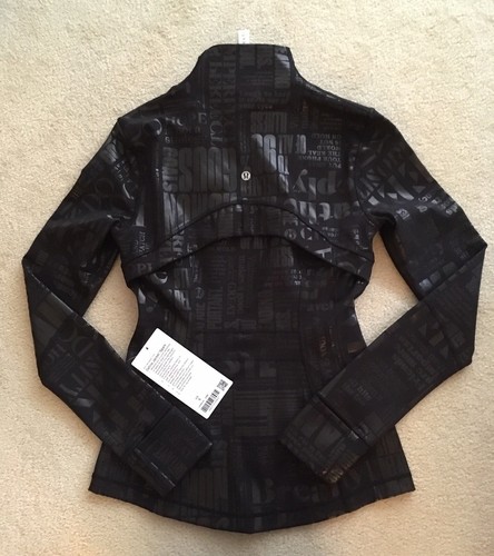 Lululemon Define Jacket 20BB 20YR Manifesto Foil Black 6 - Picture 2 of 4