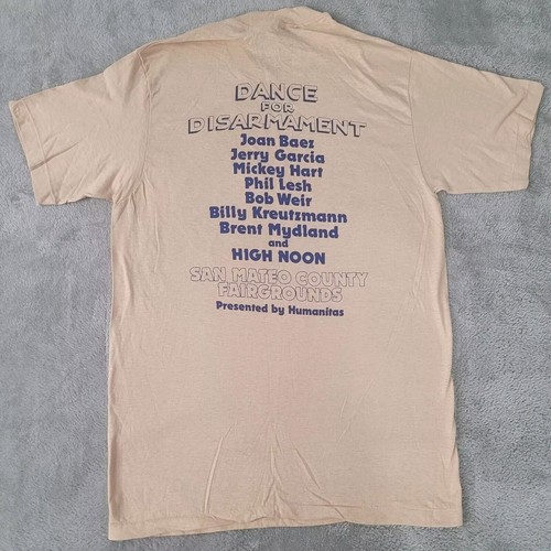 RARE 1981 Vintage Grateful Dead Jerry MOUSE Shirt Medium Concert Disarmament - Picture 2 of 16