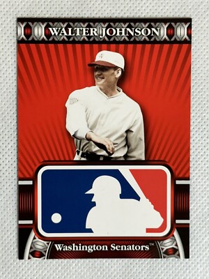 2010 Topps Walter Johnson #HTA-36 MLB Logoman Baseball Card Washington Senators
