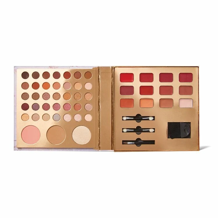 54 Piece Cosmetic Kit new sealed eye shadows lip gloss blush bronzer palette
