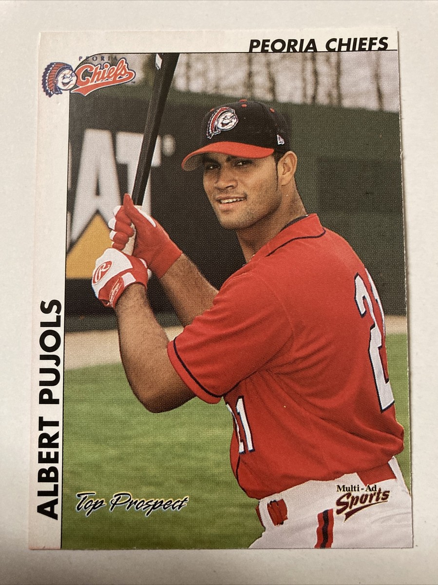 Albert Pujols 2000 MULTI AD Midwest League Peoria Chiefs
