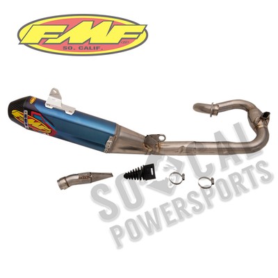 FMF Racing 044457 Factory 4.1 RCT Full System-Blue Anodized Titanium