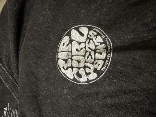 RIP CURL LONG SLEEVE T SHIRT Mens S Black - Picture 4 of 5