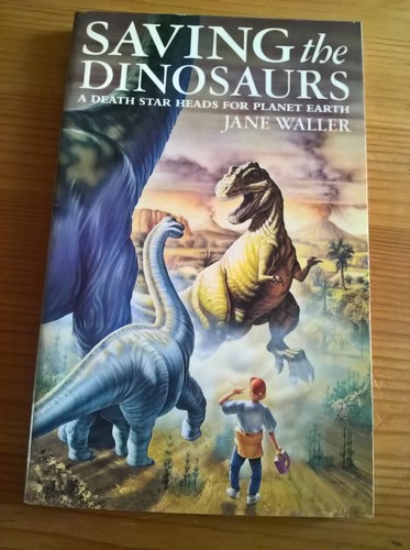 SIGNED Saving the Dinosaurs by Jane Waller children's fiction paperback
