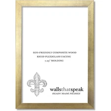 WallsThatSpeak Gold Picture Frame for Puzzles, Posters, Photos, or Artwork