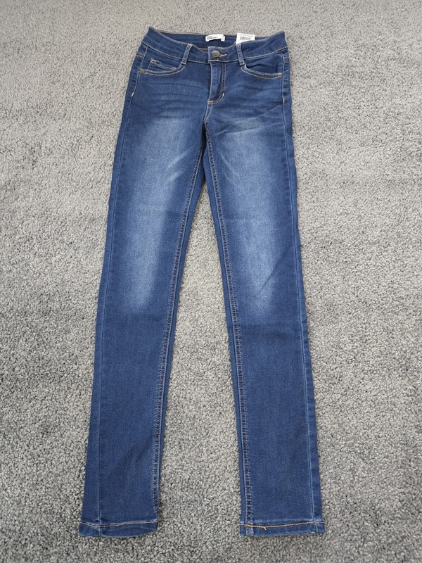 Epic Threads Denim Skinny Jeans Girls 12 Jeggings Blue Distressed Brand New $40