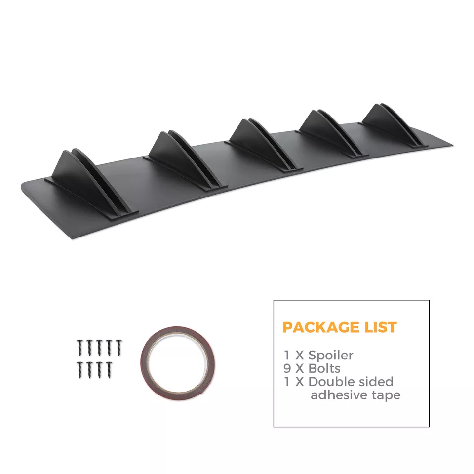 Divisor de labios difusor parachoques trasero 10 aletas para Chevy Corvette C5 C6 C7 C8 Foto 4 de 4