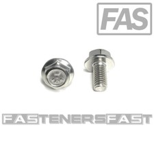 (25) M8 x 1.25 x 16 Stainless Steel DIN6921 A2 Hex Flange Bolts M8x16mm Flange