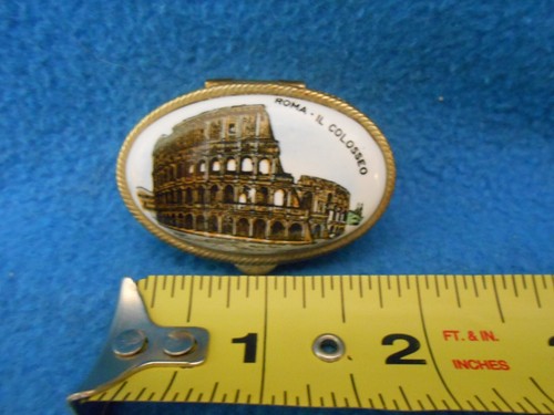 roma ILcolosseo metal pill box vintage rare - Picture 2 of 7