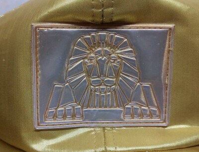 Vintage 1993 MGM Grand Las Vegas Snapback Baseball Hat Cap Officially Liscensed 1993 MGM Grand VTG Snapback Hat Gold Metallic Cap Hotel Lion  main image 4