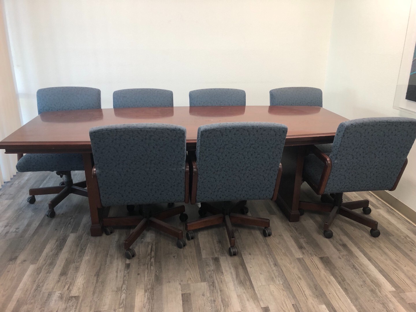 Conference table and chairs eBay