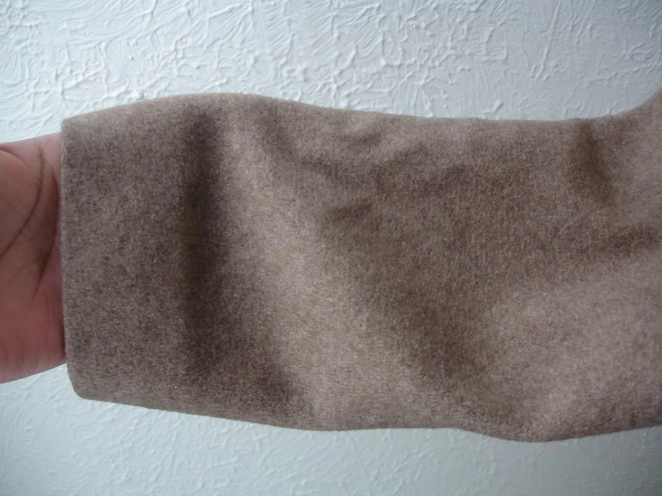 Abrigo largo de piel de zorro de doble botonadura 100 % cachemir marrón L de colección años 60 para mujer Foto 4 de 4