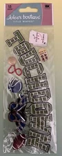 Jolee’s Boutique TOUCH DOWN 15pcs Dimensional Scrapbooking Stickers RARE