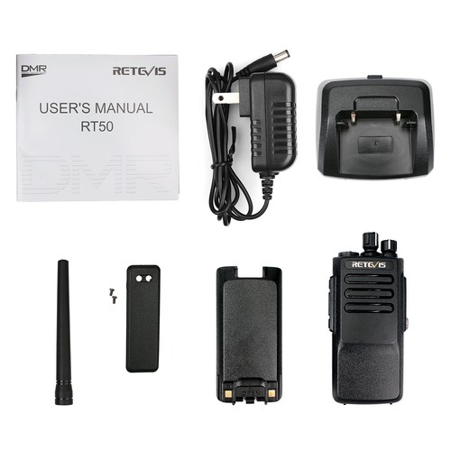 DMR Retevis RT50 Walkie Talkie 10W DMR Digital UHF400-470MHz 2Way Radio+Cable - Picture 12 of 12