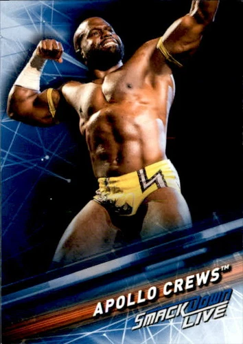 Apollo Crews 2019 Topps Smackdown Live WWE Card #5