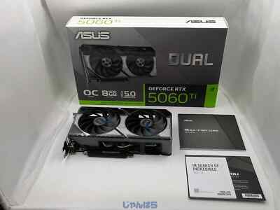 ASUS GeForce RTX 5060 Ti 8GB OC GDDR7 DUAL-RTX5060TI-O8G Graphics Card