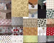 ALL OCCASIONS VINTAGE PLAIN PRINTED RECTANGULAR TABLE CLOTHS PVC PLASTIC VINYL