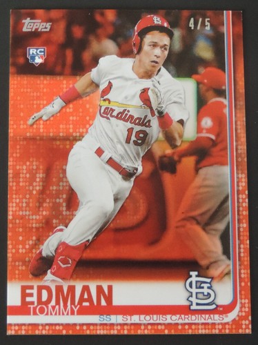 TOMMY EDMAN ROOKIE RED#ED 4/5 2019 TOPPS UPDATE MINI DODGERS RARE L@@K