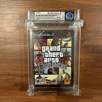 PS2 Playstation 2 GRAND THEFT AUTO: SAN ANDREAS WATA 9.6 Factory Sealed A++