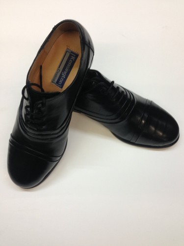 Kensington Folded Cap 4 Eye let Oxford Tie Lace Up Shoes Full Leather - Picture 2 of 3