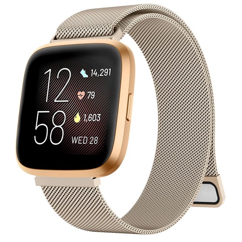 Metal Magnetic Strap for Fitbit Versa 4 / 3 / Versa 2/Versa 1 Lite Sense 2 Band - Picture 11 of 25
