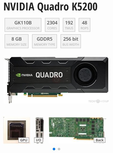 NVIDIA QUADRO K5200 8GB DDR5 256 BIT SCHEDA GRAFICA/SCHEDA VIDEO - 2x DP, 2x DVI - Afbeelding 4 van 7