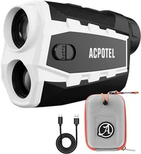 Acpotel Golf Range Finder with Slope ± 0.5 Yard Accuracy 1000 Yards Rechargeable