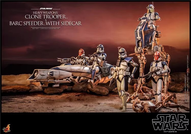 Hot Toys TMS077 STAR WARS 1/6 HEAVY WEAPONS CLONE TROOPER