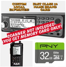 Uniden Bearcat BCD436HP / BCD536HP FAST 32GB Memory Card for Scanner + FIRMWARE!