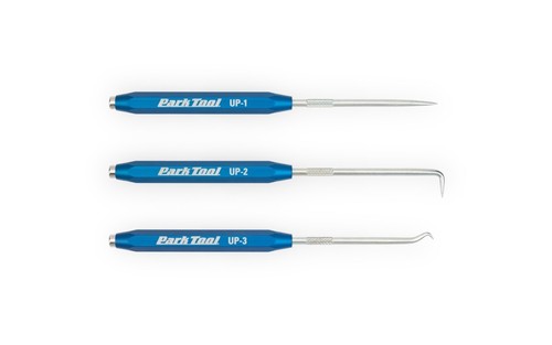 Park Tool UP-SET 3 Piece Bicyc Utility Pick Set Straight, Hook & 90 Deg Magnetic - Picture 2 of 4