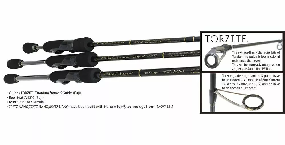 YAMAGA Blanks Blue Current TZ 85/TZ NANO All-Range Spinning Rod