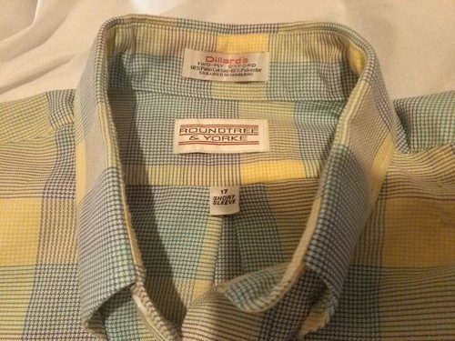 BUTTON DOWN SHIRT DILLARDS ROUNDTREE 