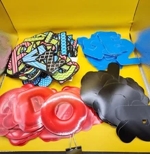 💥Hundreds of Punch Out Coated Letters Numbers Lot Children Learning School
