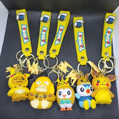 Poke Mash-Up 3D Keychains - 5 Pack